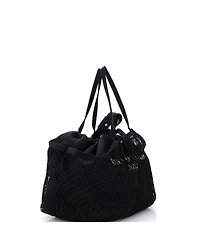 Pre-Owned Balenciaga Medium 24/7 Drawstring Tote Mesh and Canvas