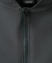 Mango Men's Water-Repellent Bomber Jacket