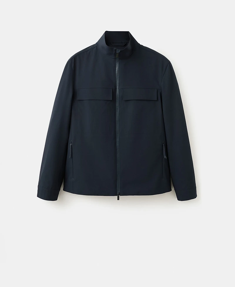 Mango Men's Pockets Water-Repellent Jacket