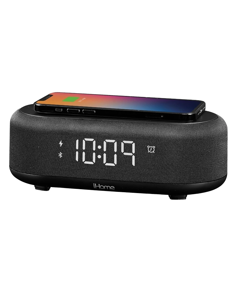 iHome PowerBoost Bluetooth Alarm Clock and Wireless Charging Station