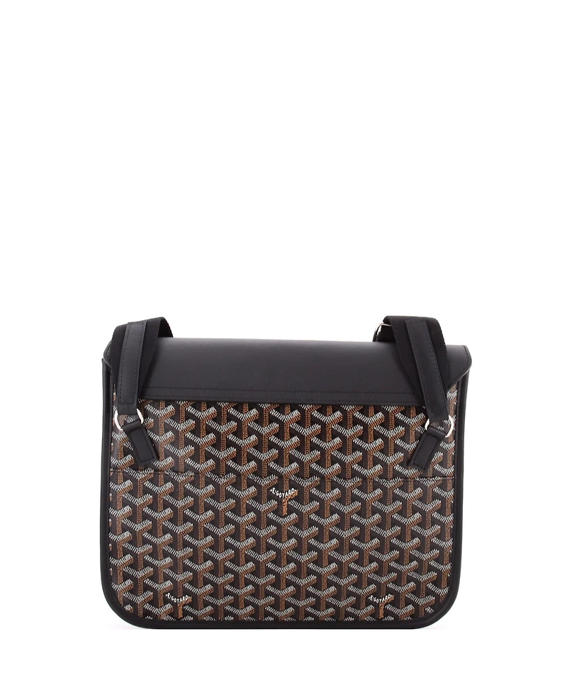 Pre-Owned Goyard Coursier Messenger Bag Coated Canvas and Leather