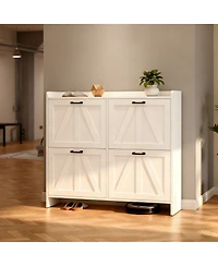 Rainsken Modern Farmhouse Shoe Cabinet