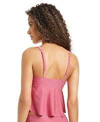 Bar Iii Women's Fly Away Deep V-Neck Tankini Top, Macy's Exclusive
