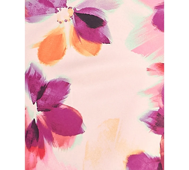 Seni & Cade Women's Printed Halter V-Neck Dress