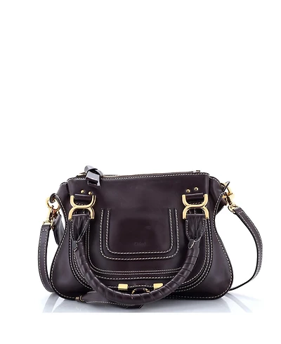 Pre-Owned Chloe Small Marcie Satchel Leather