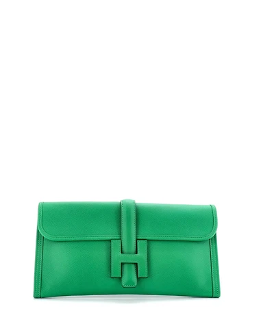Pre-Owned Hermes 29 Jige Elan Clutch Epsom