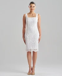 Natori Women's Leaflet Lace Square Neck Dress