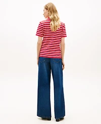 Tommy Hilfiger Women's Script Logo Polo T-Shirt