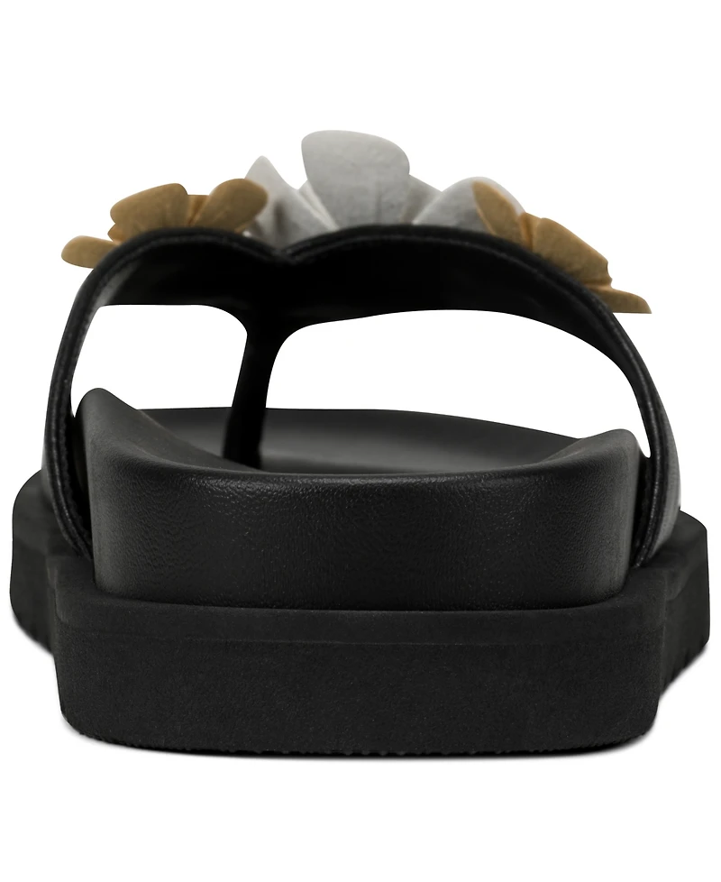 Karl Lagerfeld Paris Women's Hayze Fleur Flip Flop Sandals