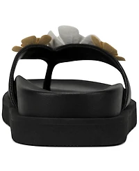 Karl Lagerfeld Paris Women's Hayze Fleur Flip Flop Sandals