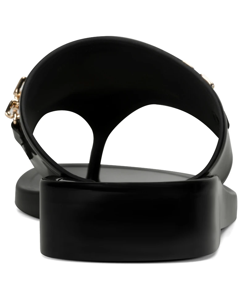 Karl Lagerfeld Paris Women's Vesperina Slip-On Flat Thong Sandals