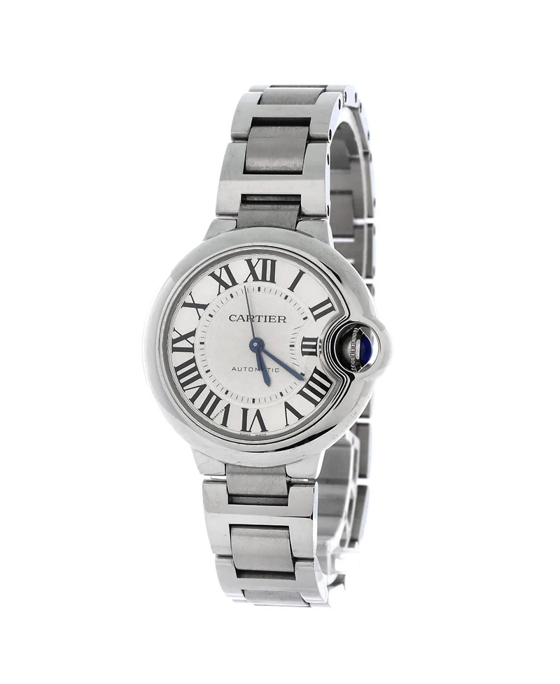 Pre-Owned Cartier Ballon Bleu de Cartier Automatic Watch in Stainless Steel 33mm