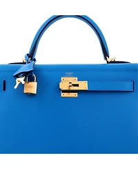 Pre-Owned Hermes Kelly 28 Handbag Madame with Gold Hardware