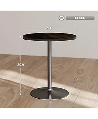 Homcom Round Dining Table, Kitchen Table for 2-4 People