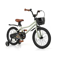 18 Inch Kids Bike Adjustable with Training Wheels for 4-8 Years Old