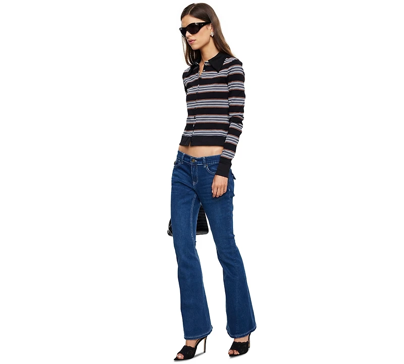 Lioness Women's Bada Bing Jersey Long-Sleeve Collared Top