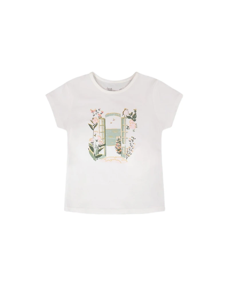 Deux par Deux Big Girls ganic Cotton Jersey T-Shirt