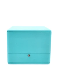 Pre-Owned Tiffany & Co Atlas Quartz Watch in Stainless Steel with Diamond Markers and Mother of Pearl 34mm