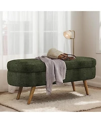 Rainsken Oval Storage Ottoman Bench