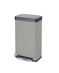 Home Zone Living 19 Gallon Large Kitchen Trash Can with Soft Close Lid, Liner-Free Stainless Steel Body