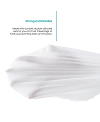 Home Zone Living Code 45S Drawstring Kitchen Trash Bags Custom Fit for 12 Gallon Bins, 30-Count