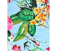 Emerald Sundae Women's Printed Twist-Front Soft Structured Sweetheart Neck Mini Dress