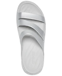 Crocs Women's Getaway Casual Metallic Strappy Sandals from Finish Line