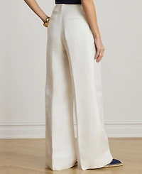 Lauren Ralph Women's Twill Wide-Leg Pants