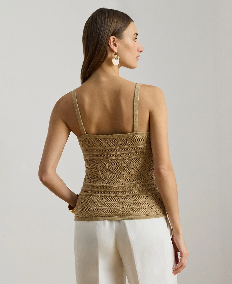 Lauren Ralph Women's Sleeveless V-Neck Sweater Tank Top