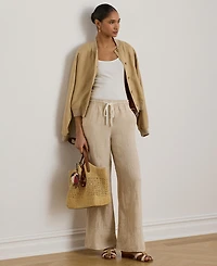 Lauren Ralph Women's Striped Wide-Leg Pants