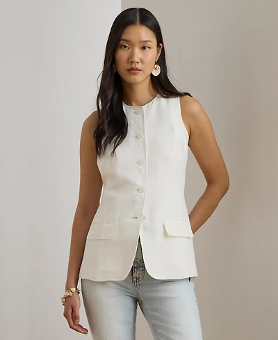 Lauren Ralph Women's Sleeveless Crewneck Shirt