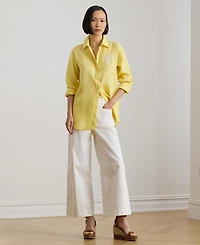 Lauren Ralph Women's Long-Sleeve Oversized Shirt