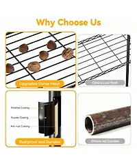 Yigii 3 Tier Metal Shelving Unit with Wheels