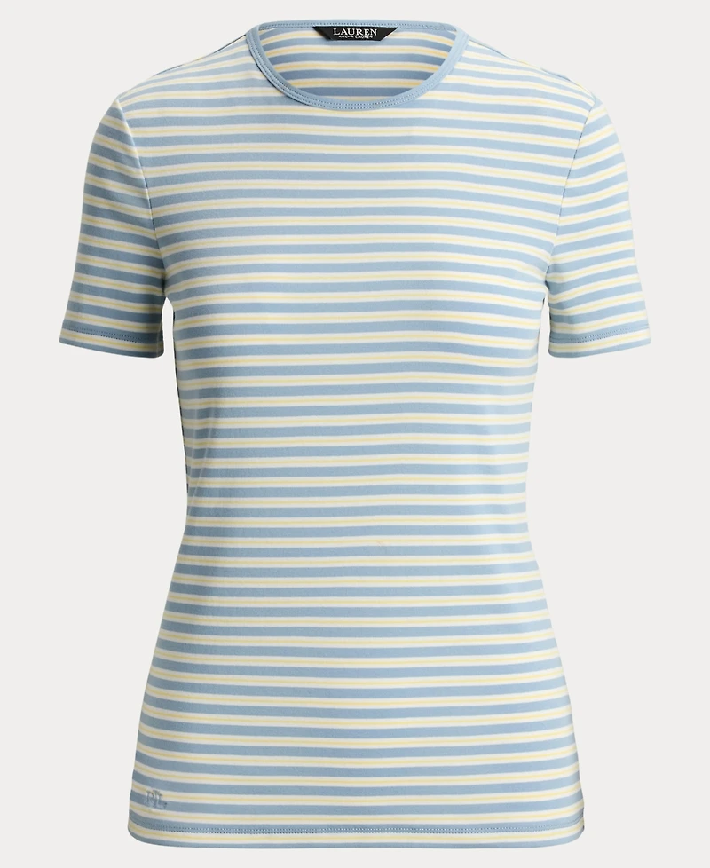 Lauren Ralph Women's Striped Short-Sleeve T-Shirt