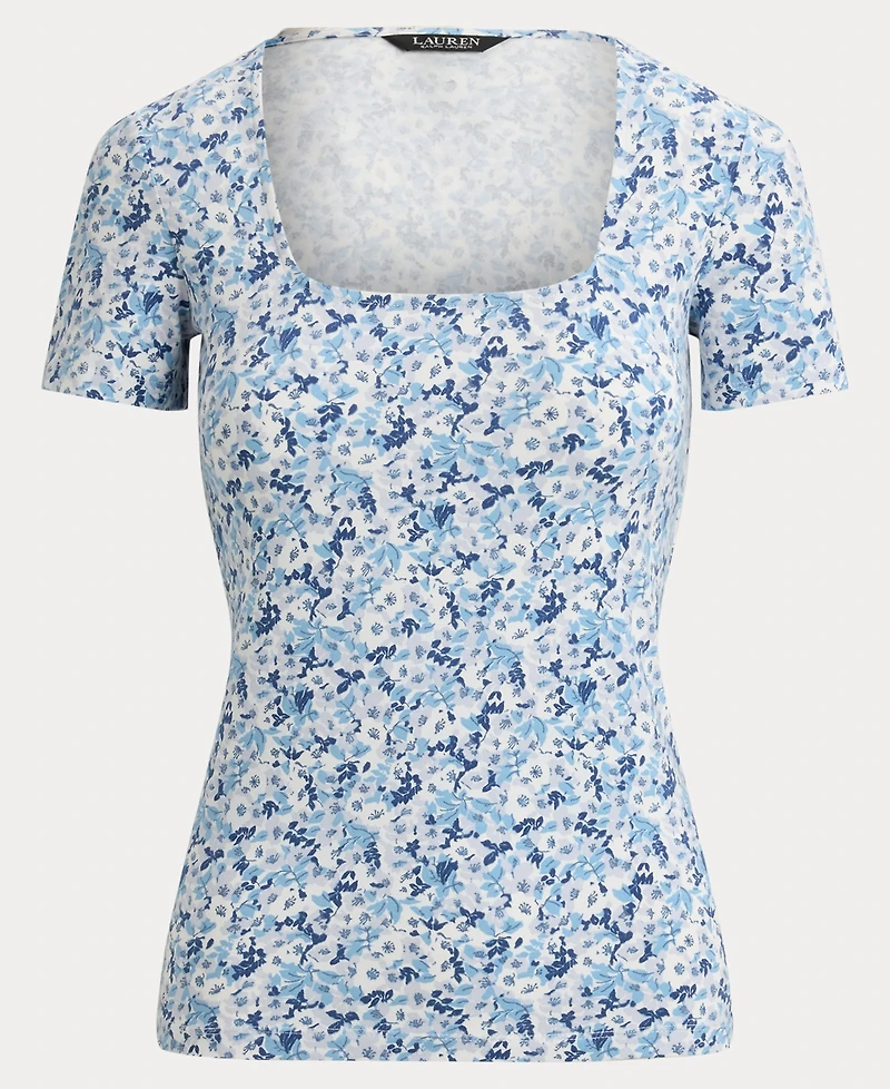Lauren Ralph Women's Square Neck Top