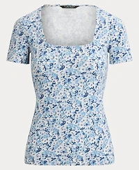 Lauren Ralph Women's Square Neck Top