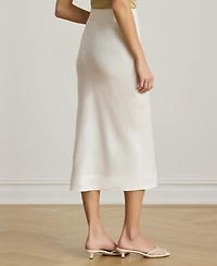 Lauren Ralph Women's Midi Pencil Skirt