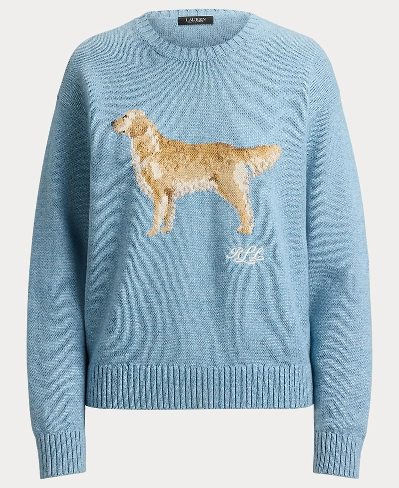 Lauren Ralph Women's Cotton Dog Sweater