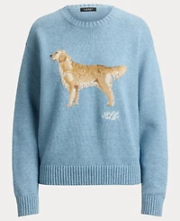 Lauren Ralph Women's Cotton Dog Sweater