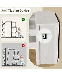 gaomon 9 Drawer Dresser for Bedroom, Wide Modern Chest of Drawers, Large Wood Dresser Wooden Storage Organizer for Living Room