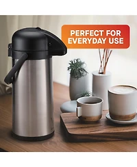 Vondior Thermal Coffee Carafe Dispenser 64 oz: Insulated Hot/Cold Stainless Steel