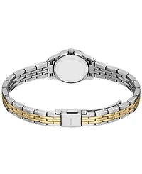 Fossil Women's Scarlette Mini Three-Hand Two-Tone Stainless Steel Watch, 20mm