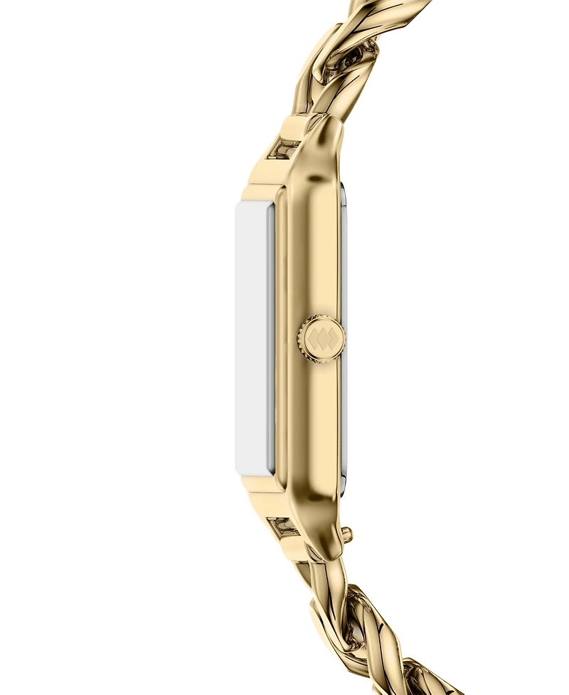 Fossil Women's Raquel Three-Hand Gold-Tone Stainless Steel Watch, 23mm