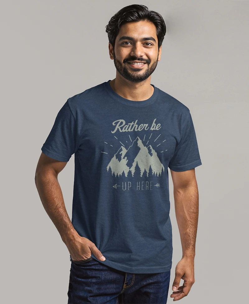 Fifth Sun Men's Rather Be Short Sleeve Crew T-shirt