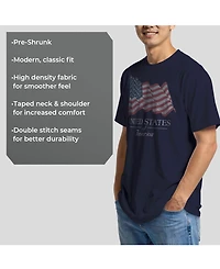 Generic Additude Men's American Flag Short Sleeve T-Shirt