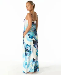 Carmen Marc Valvo Women's A-Line Maxi Dress