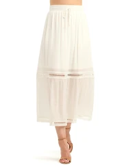 Bcx Women's Gauzy Textured Pull-On Maxi Skirt
