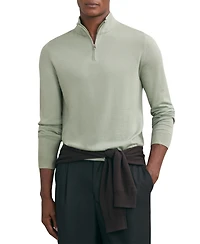 Reiss Men's Merino Wool Half-Zip Jumper Sweater