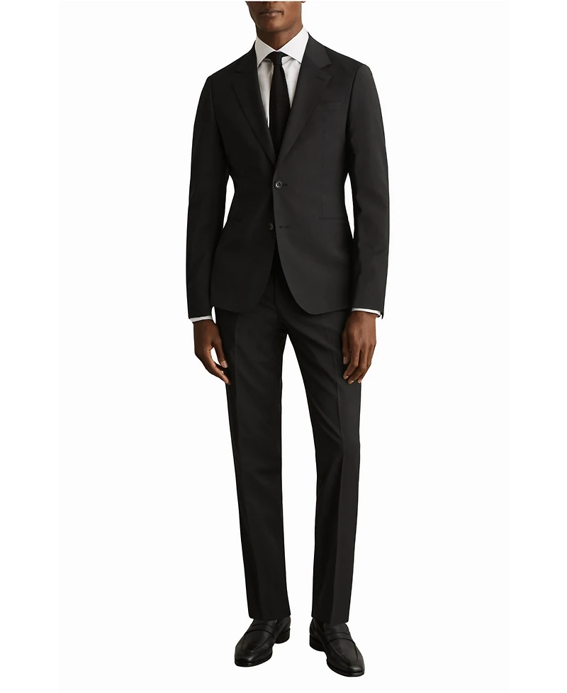 Reiss Men's Tailored-Fit Wool-Blend Single-Breasted Suit Blazer