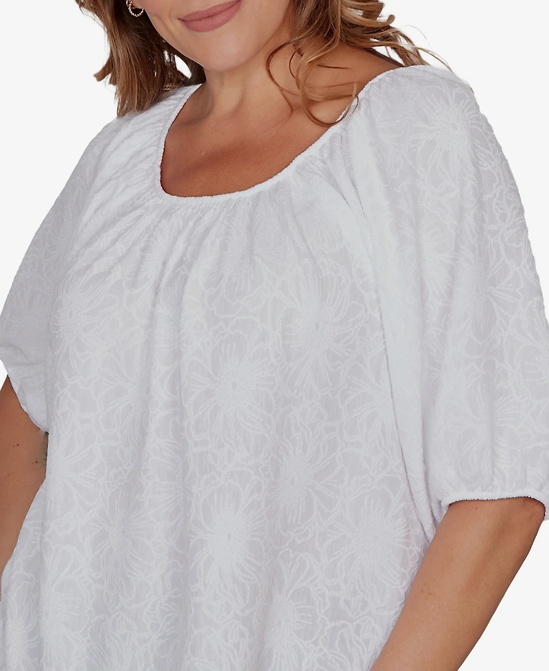 Ruby Rd. Plus Size Textured Convertible Knit Top